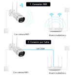 Cámara Inteligente Wifi Bullet con Luz - Imagen 4