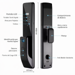Cerradura Inteligente wifi D11-TY huella- tarjeta-Clave - Imagen 6