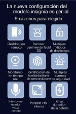 Cerradura Inteligente Digital Wifi C949 R. Facial/app/cámara - Imagen 4