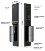 Cerradura Premium Inteligente Digital Wifi C5 automática - Imagen 3
